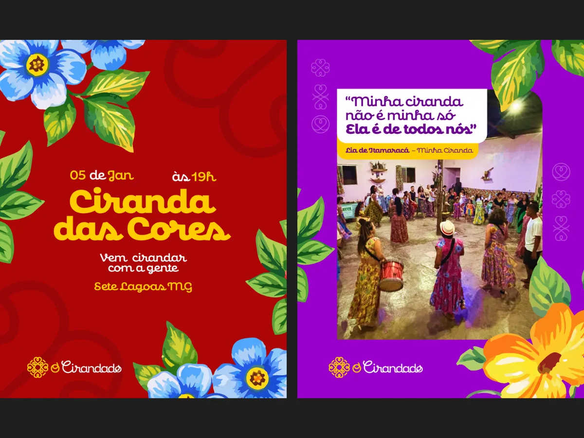 Peças da identidade do O Cirandado